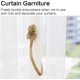 thumbnail image 4 of Magnetic Window Curtain Rope Holdbacks, 2 Pieces Simple And Elegant Sunflower Decorative Knitted Cord Drapery Holder Curtain Tieback Accessories For H, 4 of 5