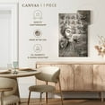 thumbnail image 5 of Elephant Stock Intellectual Buddha Wall Art - Vertical Canvas Wall Art - Living Room Wall Decor - Religion And Spirituality Canvas - Gray And Decor - 24" x 36", 5 of 8