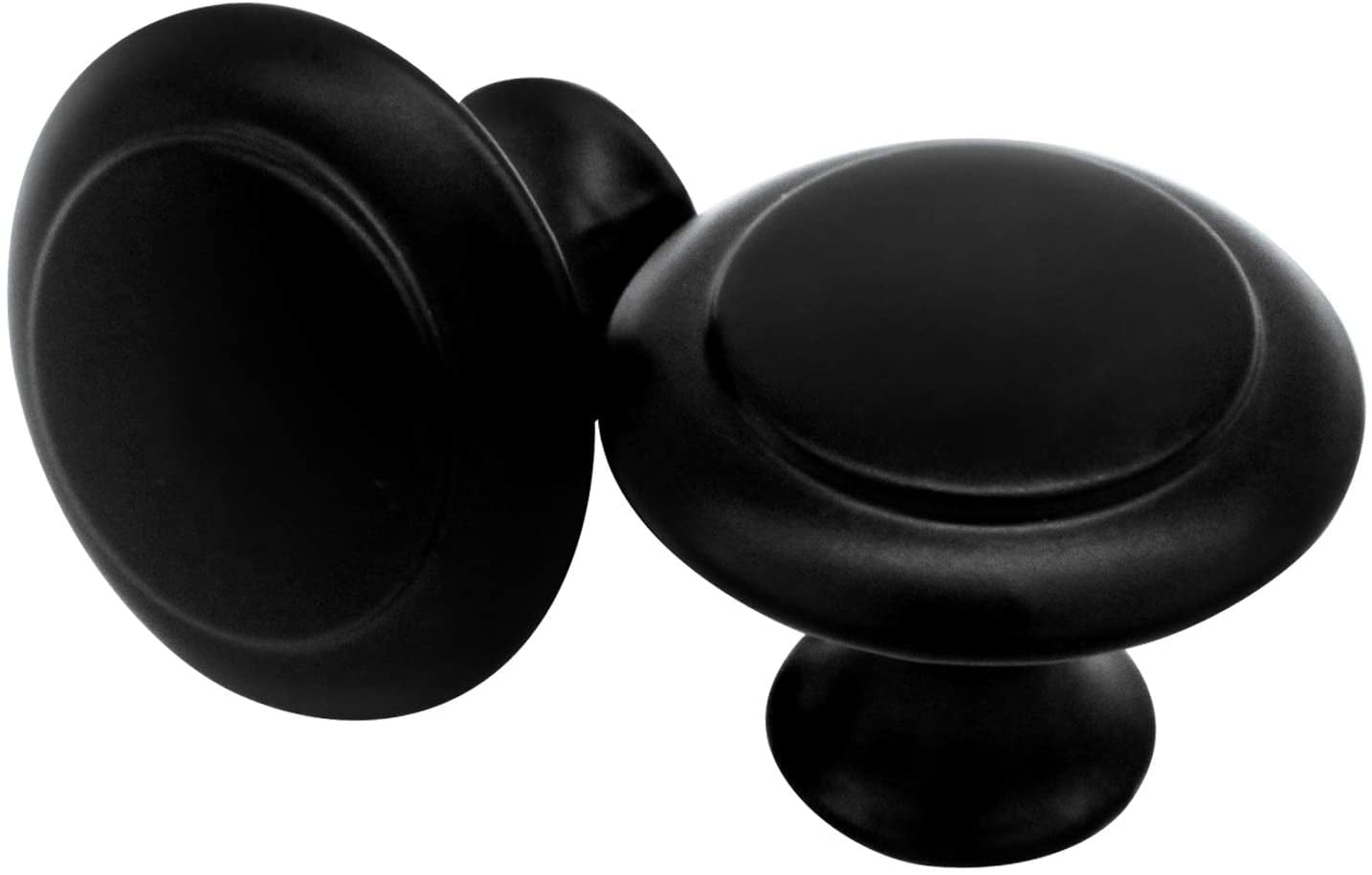 10 Packs Round Knob Pull Hardware Handle, Black Drawer knobs