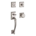 thumbnail image 2 of Baldwin Reserve Scnapxroutsr112S Single Cylinder Napa Handleset Round Knob and Traditional Square Rose with 6Al Latch; Dual Strike; and Smartkey Venetian Bronze Finish, 2 of 2