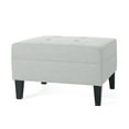 thumbnail image 5 of Gray Fabric With Robust Construction And Birch Wood Base, 22.91x28.19x18.12 Inches Comfortable In Legs For Relaxing, 23x28.19x18.5, 5 of 6