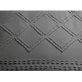 thumbnail image 3 of Swift Home Diamond Textured Soft Touch Duvet Cover Set, All Season Bedding with Zipper Closure, Includes Pillow Shams, Full/Queen, Steel Gray, 3 of 5