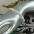 thumbnail image 3 of Natural White Moonstone Gemstone 6mm Round Beads Stretch Bracelet 7" Unisex, 3 of 4