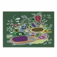 thumbnail image 1 of Cartoon Cutting Board, Hand Drawn Doodle Monsters with Rainbow Flowers and Animals Pattern, Decorative Tempered Glass Cutting and Serving Board, Small Size, Multicolor, by Ambesonne, 1 of 1
