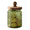 Green, variant on Bxaolu 1 Pcs 24oz Vintage Glass Jar with Lids Colored Glass Canisters Jars with Airtight Wooden Lids for Kitchen Counter Flour Sugar Cookie Coffee Tea Storage Containers