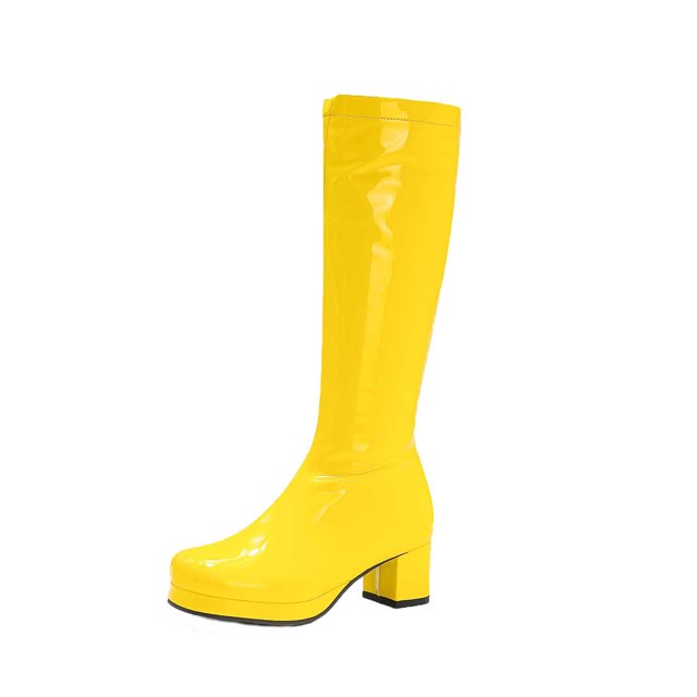 CEHVOM Bottes Grande Taille pour Femmes Automne Longues à Talons Bas Bottes Pointues Bottes de Chevalier