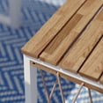 thumbnail image 4 of Southern Enterprises 3.25' White and Brown Outdoor Contemporary Wood Cocktail Table, 4 of 6