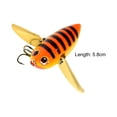 thumbnail image 5 of SPRING PARK 12.5g 5.8cm Hard Artificial Insect Lures Bee Bug Topwater Treble Hook Crankbait Fishing Lure, 5 of 7