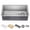 Stainless Steel, variant on KRAUS Kore 32" Undermount Workstation 16 Gauge Single Bowl Stainless Steel Kitchen Sink with Accessories