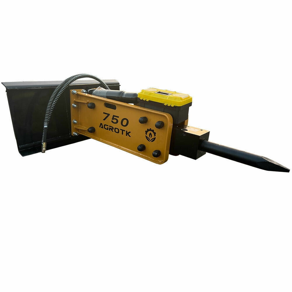 AGROTK 750 Hydraulic Hammer Breaker Skid Steer Loader Attachment