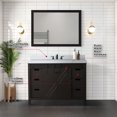 thumbnail image 6 of Marsyas 48 in W Brown Bath Vanity, Cultured Marble Countertop, Faucet Set and 44 in Mirror, 6 of 6