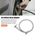 thumbnail image 2 of Manguera de extensión de inflador de neumáticos de 60 cm con conector portátil, tubo de bomba de liberación de aire de bloqueo de mandril, tubo de conexión de válvula de neumático para coche, camión, bicicleta Unique Bargains mandriles para neumáticos de automóviles, 2 of 7