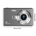 thumbnail image 4 of Yibooy 4K HD 1080P Digital Camera 16X Zoom Autofocus Vlogging Camera Camcorder (Grey), 4 of 8