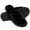 Black, variant on Knivor Open Toe Bow House Slippers for Women Soft Coral Fleece Non Slip Flat Indoor Slide Slippers for Bedroom Lounge