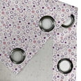 thumbnail image 4 of Ambesonne Geometric Grommet Curtain, Circulars, 50" x 108", Pink Violet, 4 of 6
