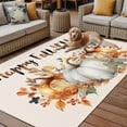 thumbnail image 2 of Fsddascl Thanksgiving Pumpkins Outdoor Rug for Patio/Deck, Non-Slip Large Area Rug 4 x 6 Ft, Fall Harvest Botanical Floral Autumn Indoor Outdoor Rugs Washable Area Rugs, Camping Rug Carpet Runner, 2 of 9