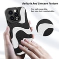 thumbnail image 3 of Compatible with iPhone 14 Pro Max Phone Case for Women, Soft Silicone Anti-Collision and Cute Zebra Print Patten Design, Lens Edge Raised Protection for iPhone 14 Pro Max 6.7"-Black, 3 of 13