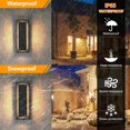thumbnail image 3 of Luces LED de pared para exteriores tewei 30 cm, color negro, 3000 K, 120 V, 3 of 8