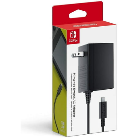 Nintendo Switch AC Adapter, Plug in the AC adapter and power your Nintendo Switch system from any 120-volt outlet. The AC adapter also allows you to recharge.., By by