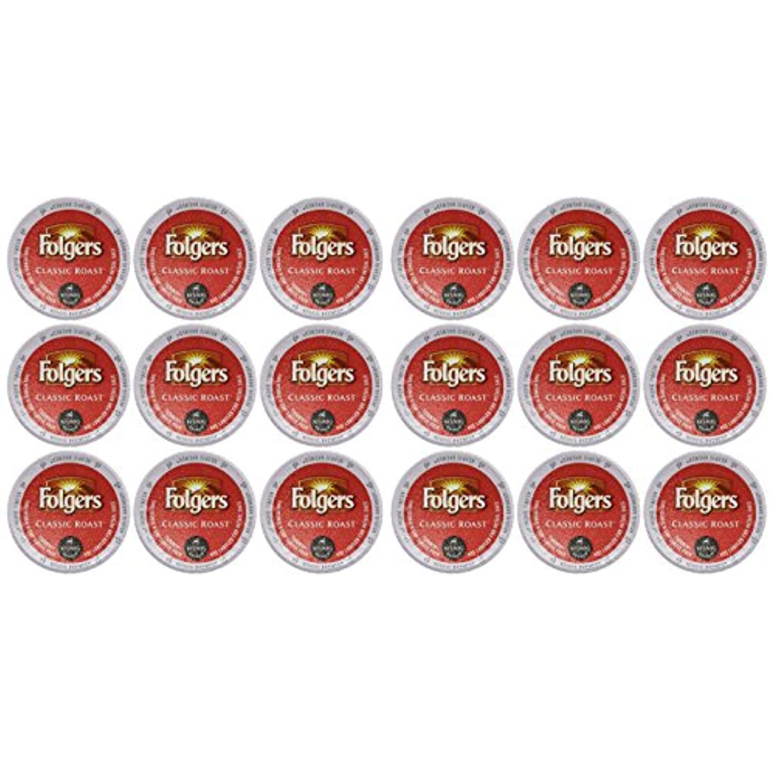 Folgers Gourmet Selections Classic Roast Coffee Keurig KCups, 18 Count