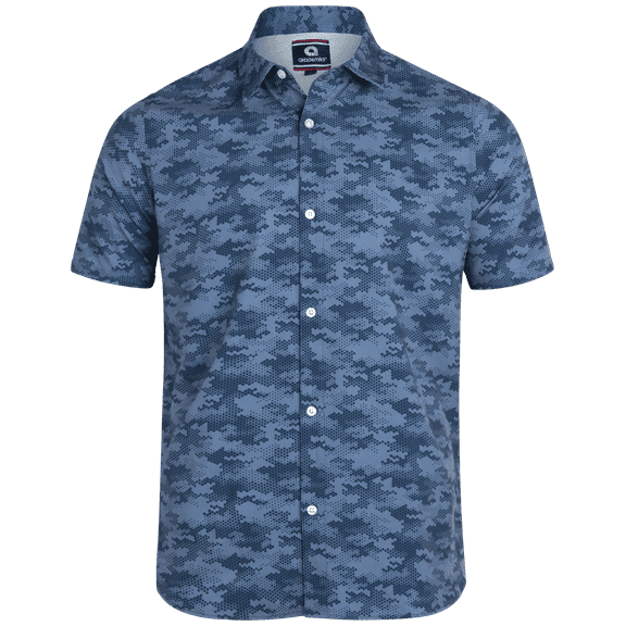 AKADEMIKS Men's Shirt - Dry Fit Performance Short Sleeve Button Down Shirt (M-XXL)