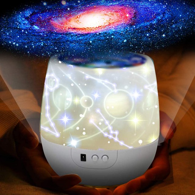 shiyou-Kids Night Light Projector,Remote Control Star Light Projector with LED Timer and USB Cable, 360 Degree Rotation Kids Night Light Lamp Bedroom Best Gifts for Kids,7 Set of Films