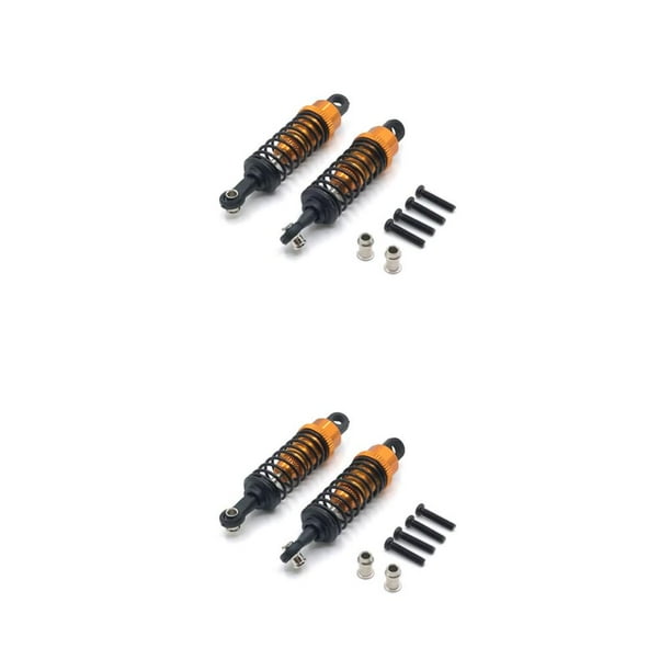 Bewildely 2 piezas RC Car Shock Absorber Springs Amortiguador Automotriz Automóvil Juguete Modificado Accesorios Reemplazo para WL Toy Oro 2piezas