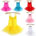 thumbnail image 5 of Kids Girls Cotton Camisole Tutu Leotard Dance Skate Dress 2-7 Years, 5 of 5