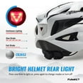 thumbnail image 7 of FUNWICT Bicycle Helmet with Light and Magnetic Goggles Lightweight Bike Helmet for Adult Men Women, 7 of 7