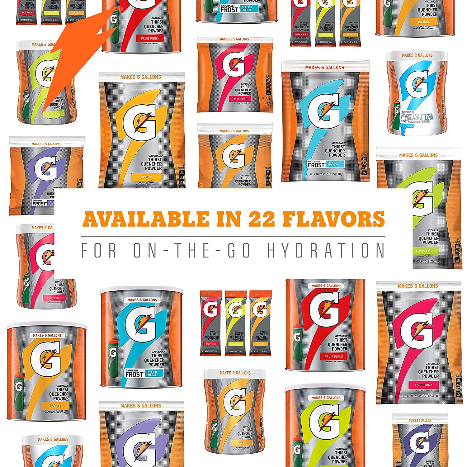 Gatorade Thirst Quencher Powder, Glacier Cherry, 76.5 oz Canister