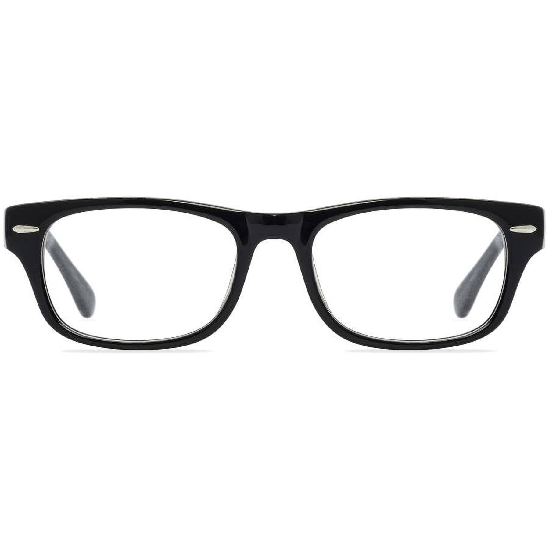 Walmart Men's FM9196 Rectangular Prescription Eyeglasses with Case, Black