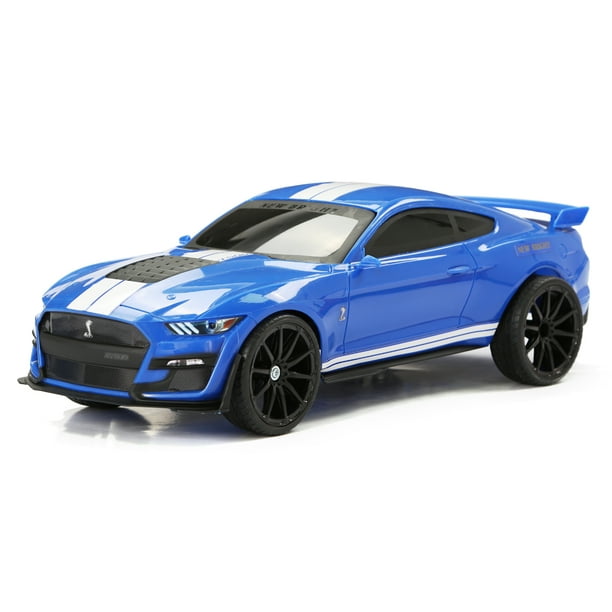 New Bright 1 12 Scale Remote Control Sports Car Ford Mustang Gt500 2 4ghz Usb Walmart Com Walmart Com