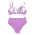 thumbnail image 5 of Lopeceal Women Underwire Bikini High Waisted Bathing Suit Tummy Control Two Piece Swimsuit, 5 of 5