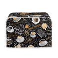 thumbnail image 2 of Kathyboom Coffee 2 slice Toaster Cover Appliance Cover Toaster Dust And Fingerprint,Washable Kitchen Accessories, 2 of 4