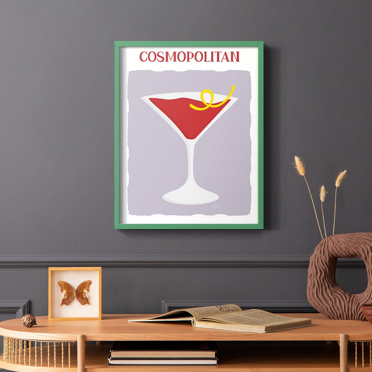 Cosmo in Paper Solid Wood 11 x 14 Framed Print
