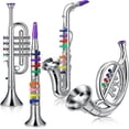 thumbnail image 1 of Trumpet Toy Saxophone Set For Kids, Set Of 4 Musical Instruments Toy, 1 of 4