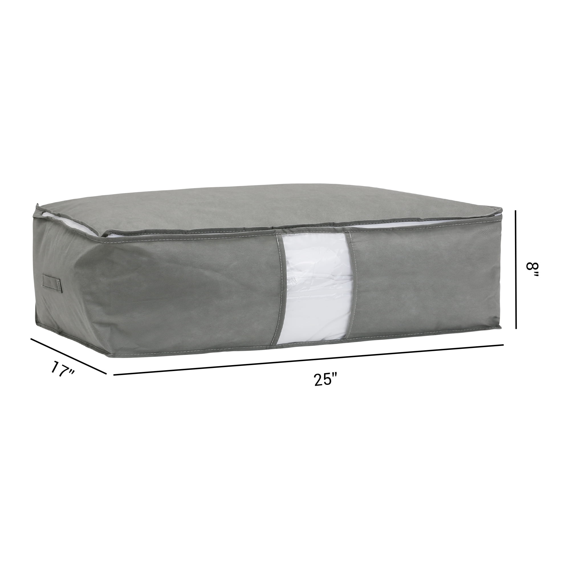 Unique Bargains 1 Pack Clothes Storage Bags Moving Bags Gray 25*17*8in