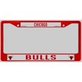 thumbnail image 1 of Chicago Bulls Anodized Red License Plate Frame, 1 of 2