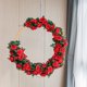 thumbnail image 4 of Guirnaldas Artificiales de Flores Falsas de Vid de Rosa de Seda para Colgar, Decoración para Día de la Madre, Boda, Fiesta, Jardín (Rojo), 4 of 4