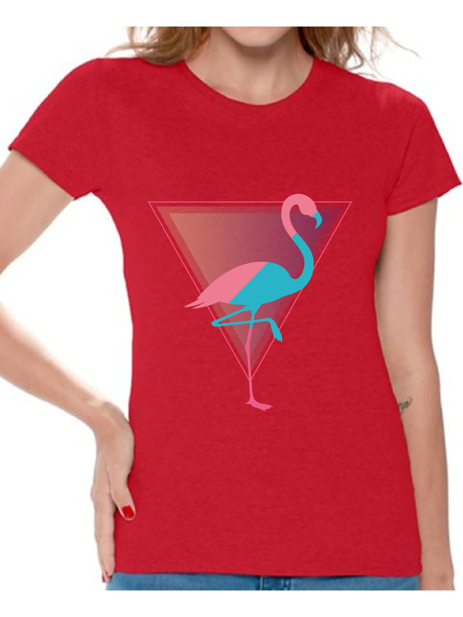 Awkward Styles - Awkward Styles Flamingo Party Tshirt for Women Retro Flamingo Shirt Flamingo ...