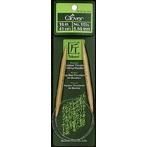 Clover 3016/16-10.5 Takumi Bamboo Circular 16-inch Knitting Needles, Size 10.5