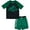 Black / green, variant on Jurassic World Jurassic Park Blue T-Rex UPF 50+ Rash Guard and Swim Trunks Outfit Set Little Kid to Big Kid