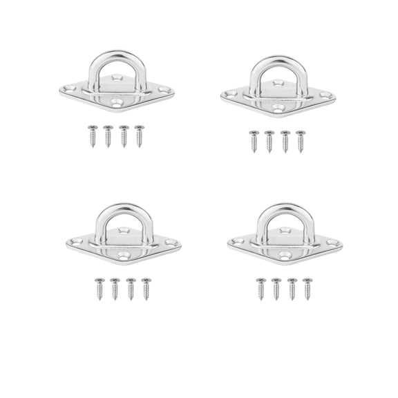 Stainless Steel 316 Heavy Duty Diamond Pad Eye Marine Grade,4pcs ,High Quality