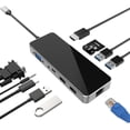 thumbnail image 1 of HUB USB-C 10 En 1 HDMI Ethernet HDMI Para Mac Ipad Sd Negro., 1 of 5