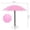 Pink, variant on Honmine Mini Printed Umbrella for Car, Mobile Phone Umbrella Owner Sunshade for Navigation, Windshield Sunscreen Anti-Reflective Small Umbrella for Dashboard, Cup Holder