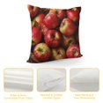 thumbnail image 4 of Fresh Ripe Apples Print Throw Pillow Covers Soft Corduroy Pillowcase Decorative Cushion Cover Modern Square Cushion Cases for Living Room Bed Sofa Bedroom Without Pillow, 4 of 5