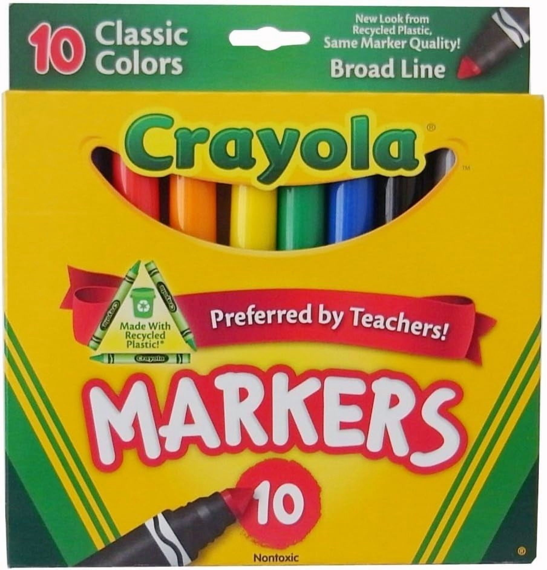 Crayola Color Max Washable Markers, Value Pack, Broad Point, Classic Colors, 480 Count, 48 Pack