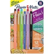 Flair Scented Felt Tip Porous Point Pen, Stick, Medium 0.7 Mm, Assorted Ink And Barrel Colors, 12/pack | Bundle of 5 Packs