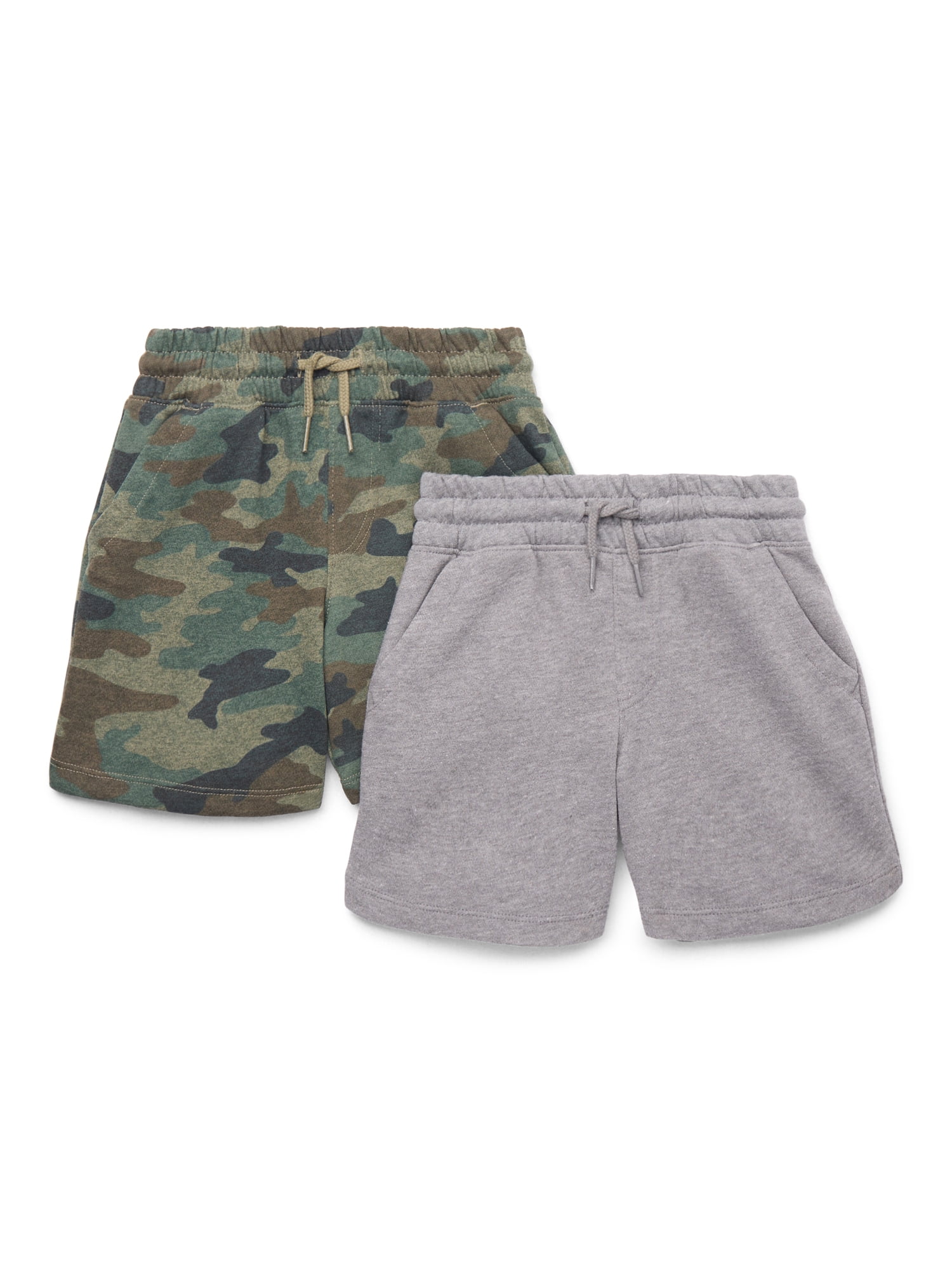 The Children's Place Boys' Side Stripe Jogger Shorts - Solid Color With Contrast Stripes, 5" Inseam