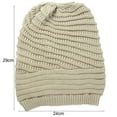 thumbnail image 5 of UDIYO Women Cap Thermal Elastic Solid Color Stylish Winter Women Knitted Ski Cap Fashion Accessories, 5 of 8